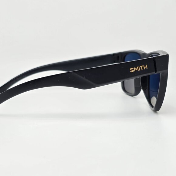 Smith Lowdown 2 Black Frame ChromaPop Polarized Gold Mirror Lens Sunglasses 55mm - Picture 6 of 14
